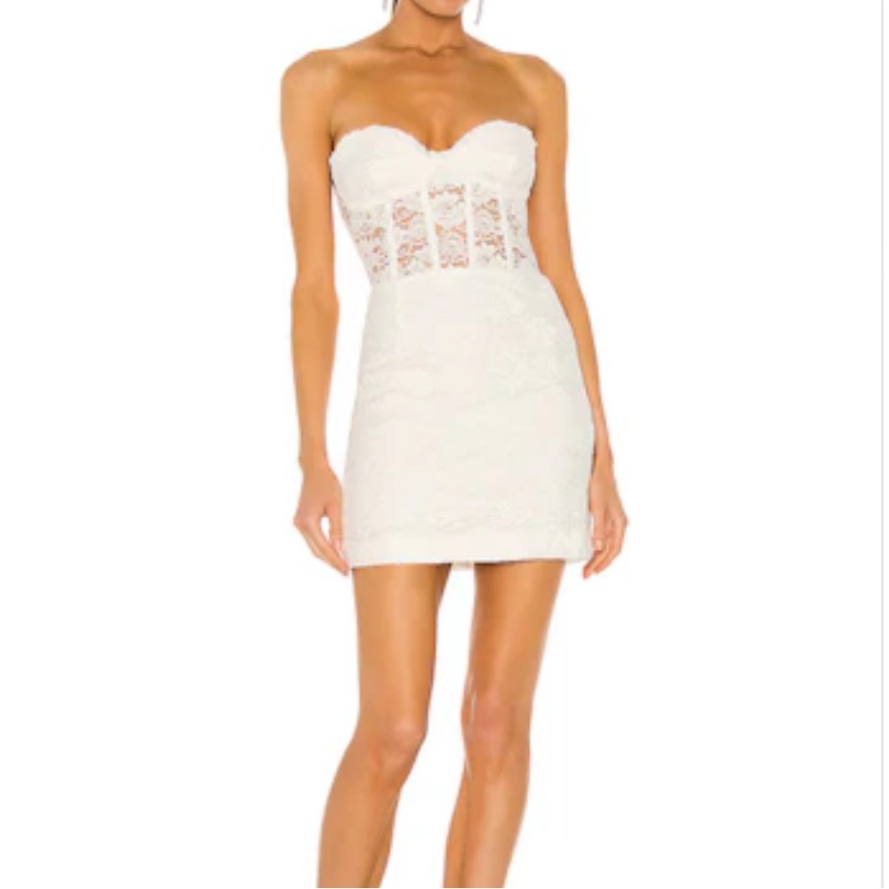 Revolve corset top lace dress